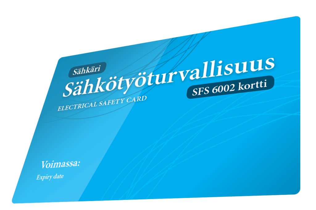 Sähkötyöturvallisuuskortti